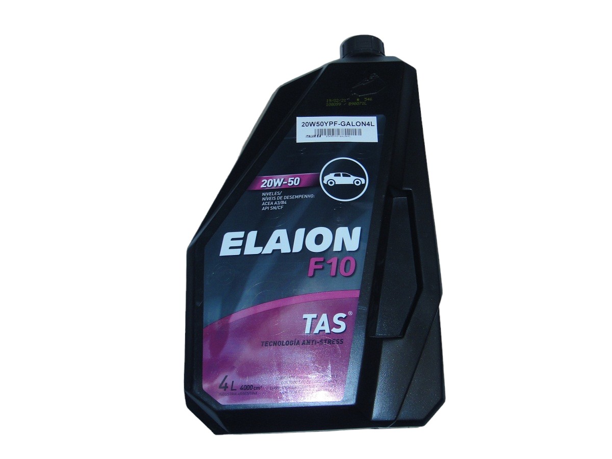 ACEITE MOTOR NAFTA 20W50 YPF 4 LITROS