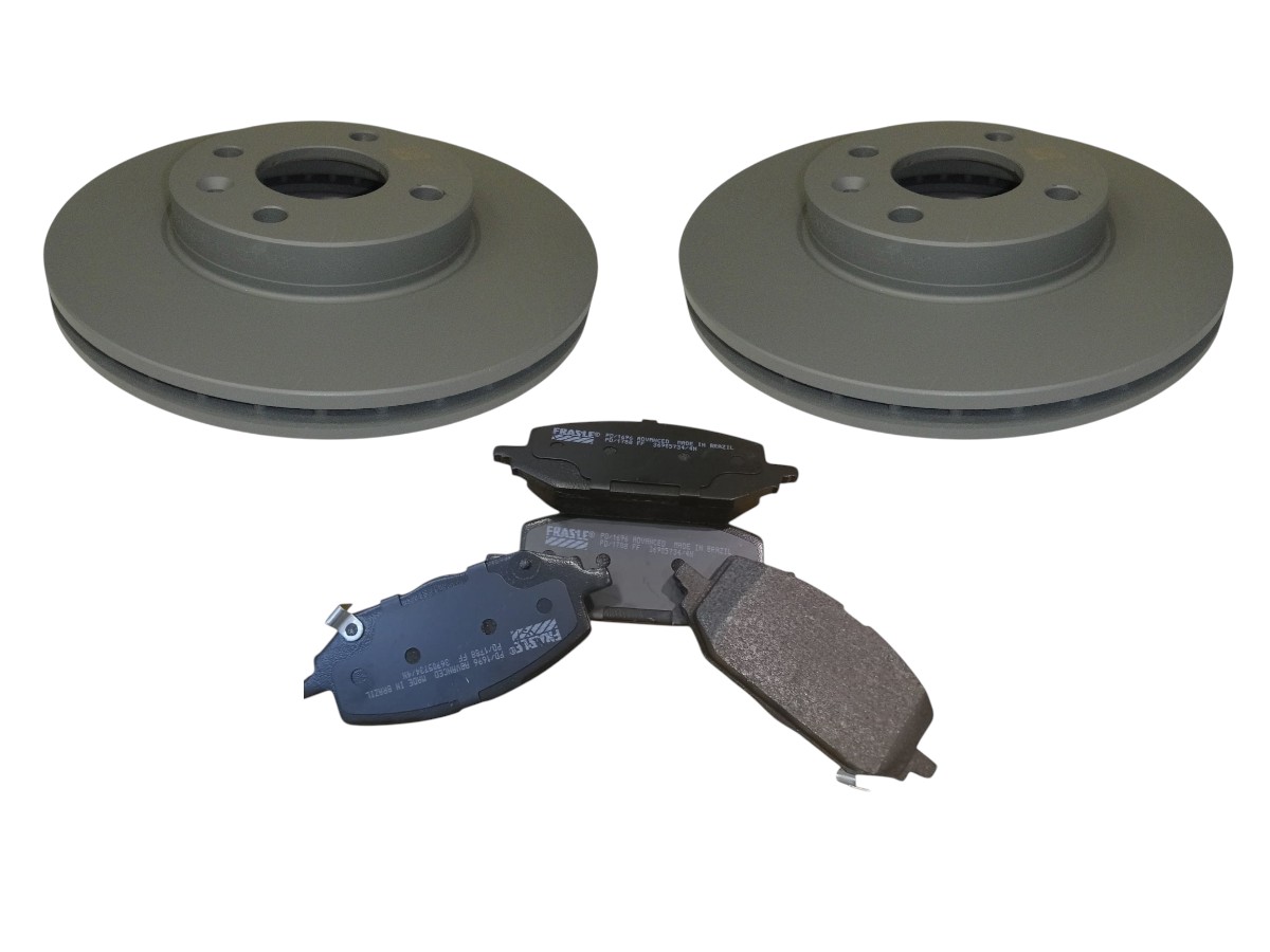 KIT DISCOS Y PASTILLAS FRENO CHEVROLET ONIX PLUS 2020/