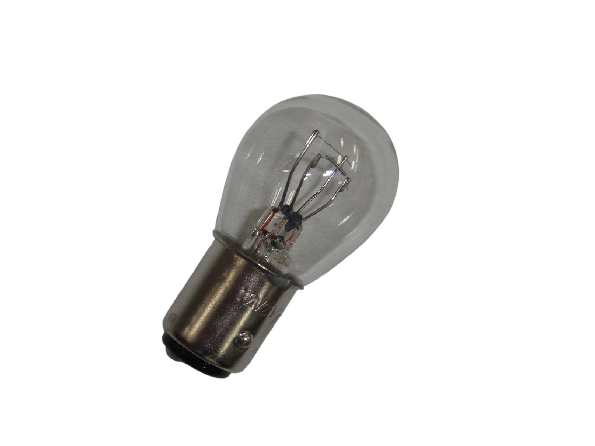 LAMPARA 12V  5/21W 2P – 2 FILAMENTOS – (PATAS DESPAREJAS)