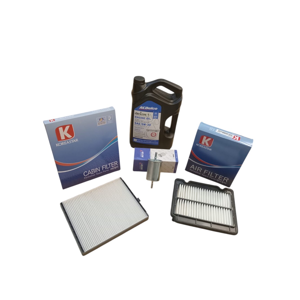KIT LUBRICANTE Y FILTROS AVEO 1.6 16V 2007/2011
