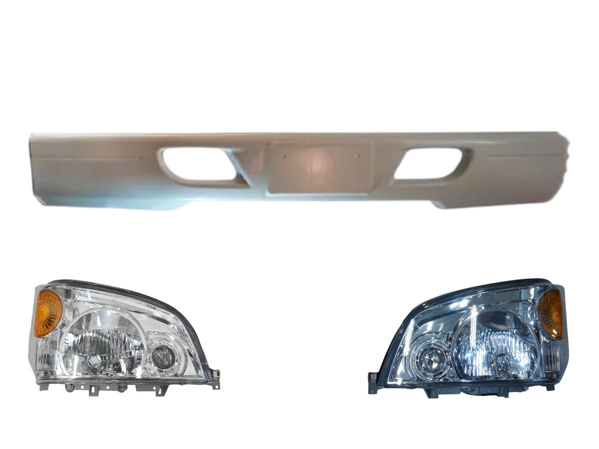 KIT PARAGOLPE Y FAROS SEMI OPTICOS JAC 1035 / 1040 2006/2017