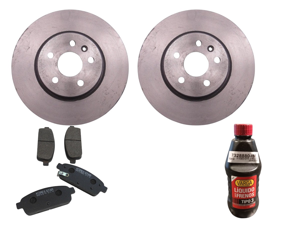 KIT DISCOS DE FRENO CON PASTILLAS CHEVROLET TRACKER 2013/19